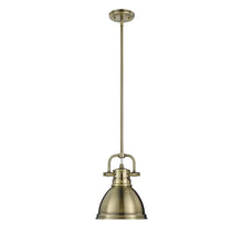 Load image into Gallery viewer, Aged Brass Drakeford 1 - Light Single Dome Pendant
