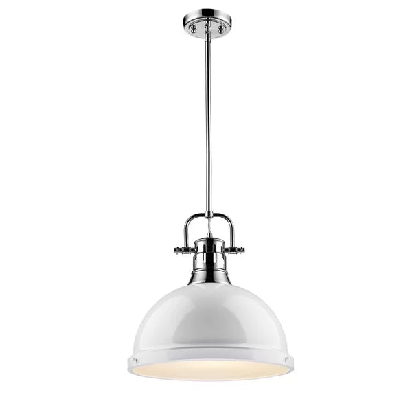 Chrome Drakeford 1 - Light Single Dome Pendant