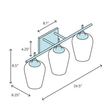 Load image into Gallery viewer, Drakeford 3 - Light Dimmable Vanity Light
