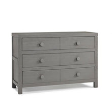 Load image into Gallery viewer, Castello RTA 6 Drawer Double Dresser, Color: Weathered Gray, #6162
