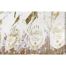 Load image into Gallery viewer, 30&quot; H x 45&quot; W x 1.5&quot; D Brown/Gold Drinks and Spirits Champagne Bottle Showers - Graphic Art Print on Canvas 916AH
