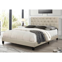 Load image into Gallery viewer, Beige Drusilla Tufted Upholstered Low Profile Standard Bed king
