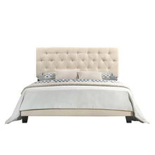 Load image into Gallery viewer, Beige Drusilla Tufted Upholstered Low Profile Standard Bed king
