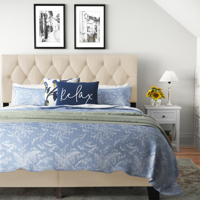 Drusilla Upholstered Bed, Queen