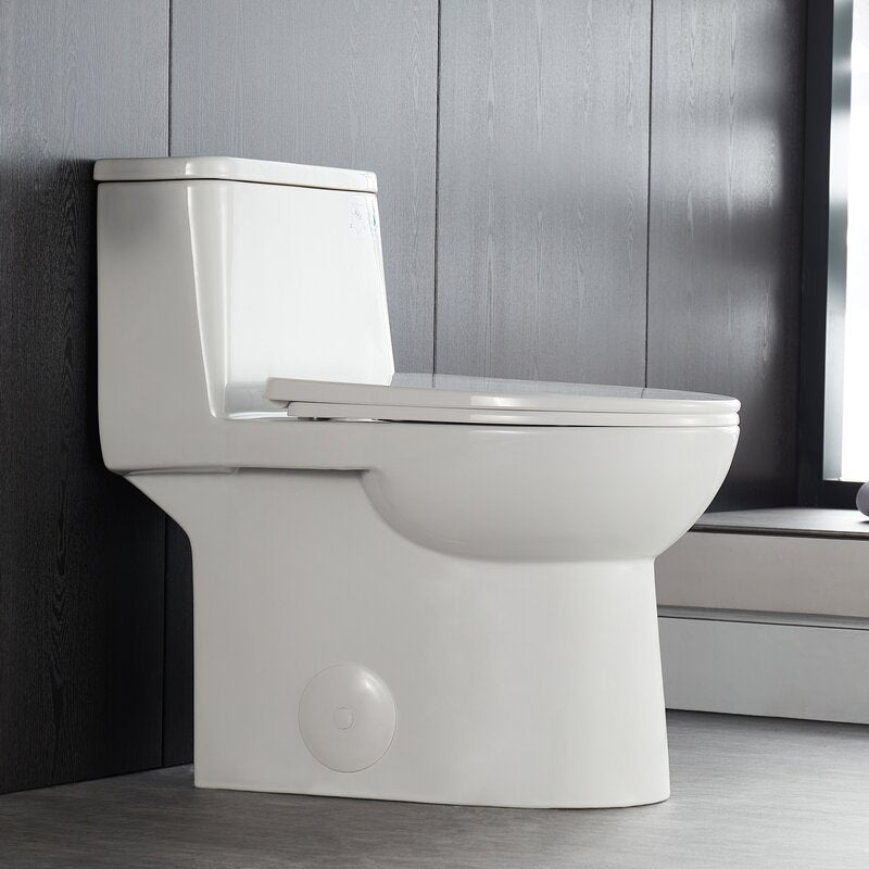 Dual-Flush Elongated One-Piece Toilet (Seat Included)