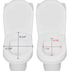 Dual-Flush Elongated One-Piece Toilet (Seat Included)