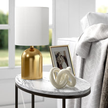 Load image into Gallery viewer, Brass Duarte 13.25&quot; Bedside Table Lamp
