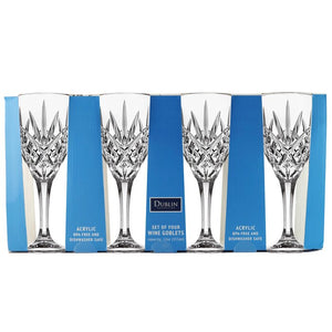 Dublin Acrylic Goblet Glass 12oz (Set of 4)