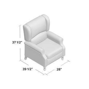 Dubreuil Manual Recliner - Brown/White - 401CE