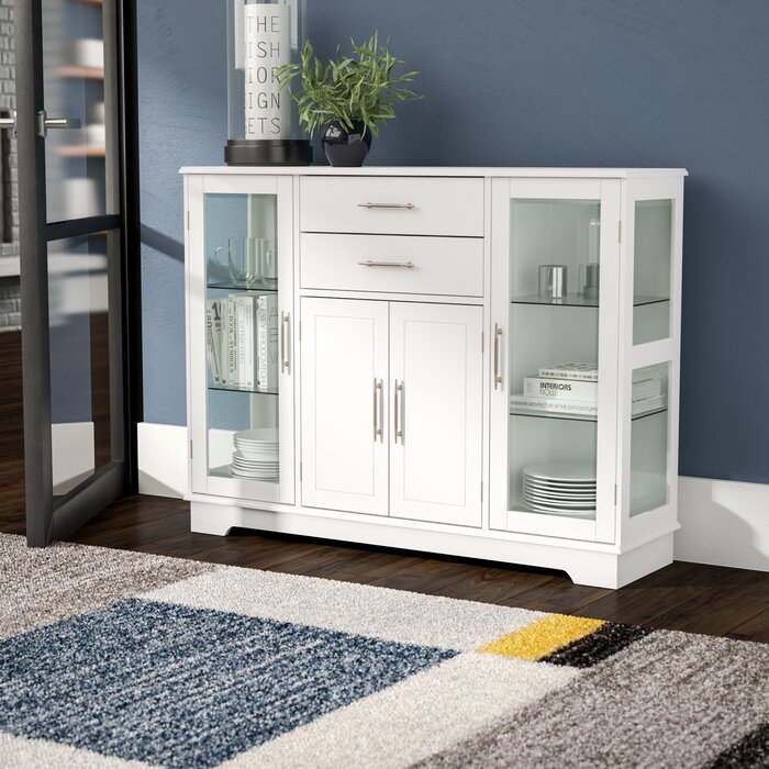 Dufferin 32'' Tall 4 Door Accent Cabinet