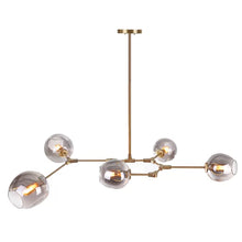 Load image into Gallery viewer, Dumont 5 - Light Sputnik Modern Linear Chandelier
