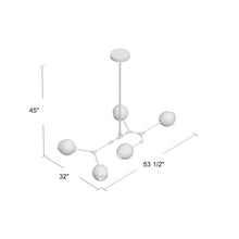 Load image into Gallery viewer, Dumont 5 - Light Sputnik Modern Linear Chandelier
