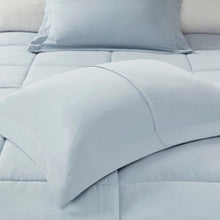 Load image into Gallery viewer, Full/Queen Comforter + 2 Standard Shams Seafoam Duncan Microfiber Comforter Set
