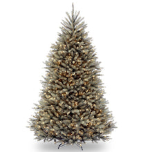 Load image into Gallery viewer, Dunhill Fir 7.5&#39; Blue/Green Artificial Christmas Tree with 750 Clear/White Lights
