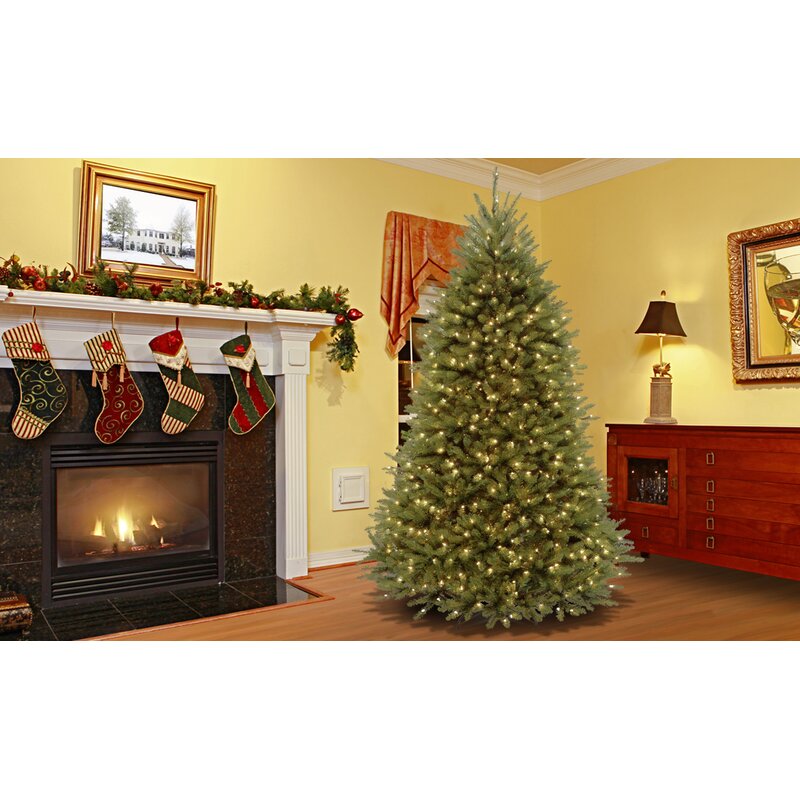 Dunhill Fir Artificial Christmas Tree with 750 Clear/White Lights, OG323