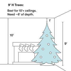 9' Dunhill Fir Green Fir Artificial Christmas Tree