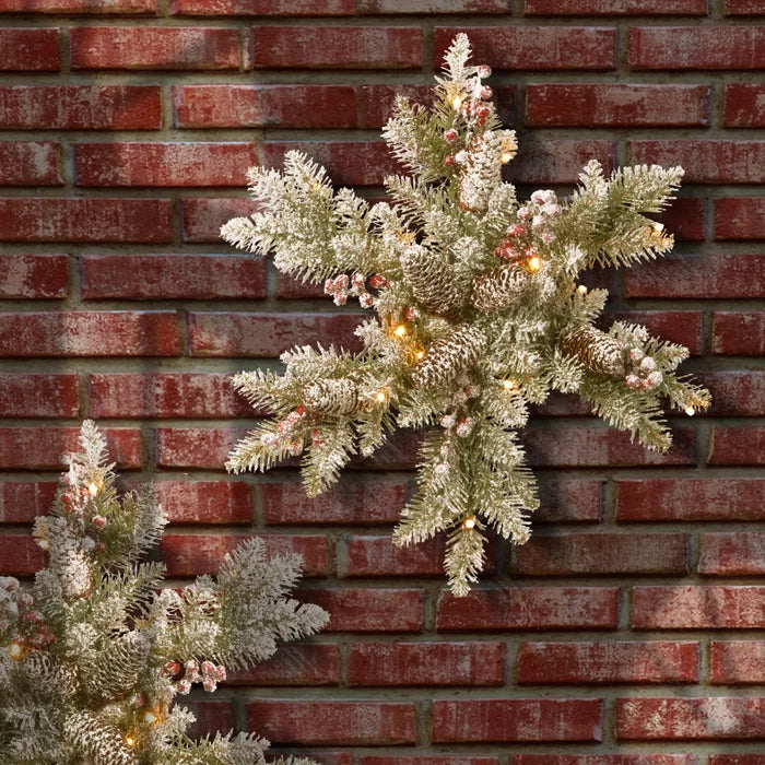 Dunhill Fir Pre-Lit Swag with 15 Warm Clear/White Lights