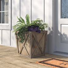Load image into Gallery viewer, 19&quot; H x 18&quot; W x 18&quot; D Dunmire Wood Planter Box
