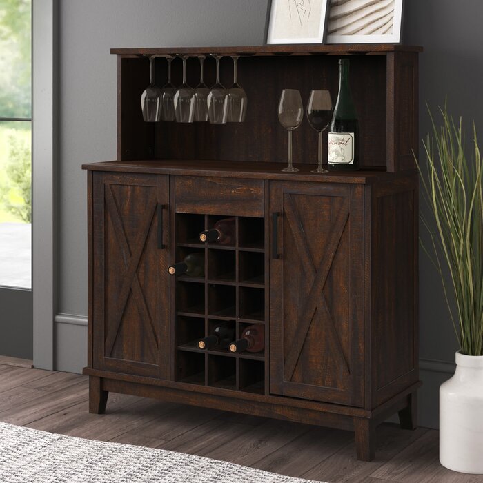 Mahogany Dunstable Home Bar Cabinet