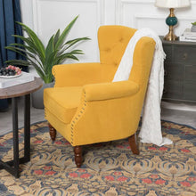 Load image into Gallery viewer, Durgan 29&#39;&#39; Wide Velvet Wingback Chair
