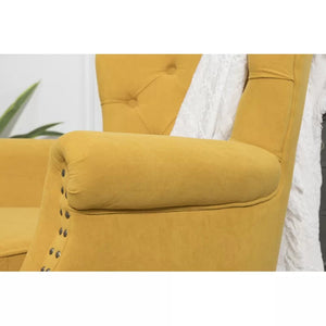 Durgan 29'' Wide Velvet Wingback Chair