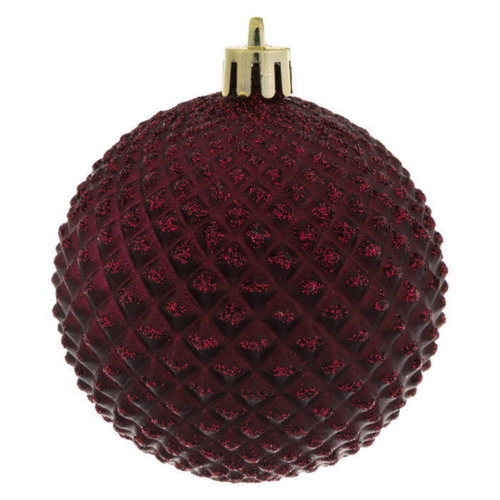 Durian Glitter Ball Ornament (Set of 12)