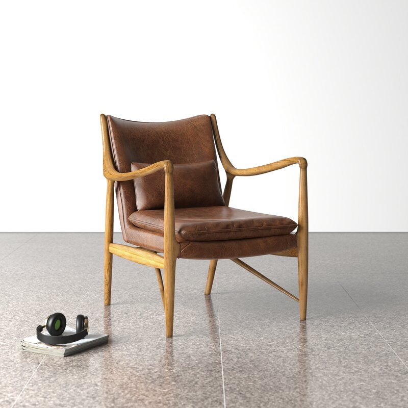Dylon 28'' Wide Genuine Leather Armchair 3143AH