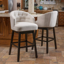 Load image into Gallery viewer, Set of Two 30.5&quot; Bar Stools in Beige #9618
