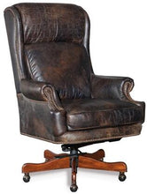 Load image into Gallery viewer, 28&quot; Tucker Executive Swivel Tilt Chair in Old Saddle Fudge Leather
