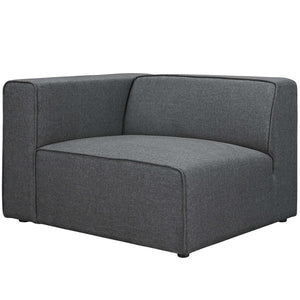 Mingle Fabric Left-Facing Sofa Chair Gray