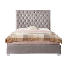 Load image into Gallery viewer, Lacey Gray Queen Upholstered Platform HEADBOARD ONLY 6436RR
