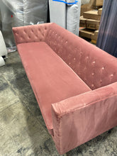 Load image into Gallery viewer, Jenn 79&quot; Velvet Tuxedo Arm Chesterfield Sofa
