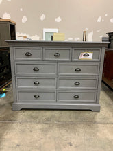 Load image into Gallery viewer, Gray Waltham 9 Drawer Double Dresser

