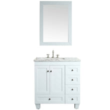 Load image into Gallery viewer, 28&quot; Bathroom Vanity with White Carrera Marble 3602RR
