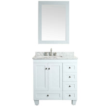Load image into Gallery viewer, 28&quot; Bathroom Vanity with White Carrera Marble 3602RR
