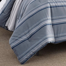 Load image into Gallery viewer, Full/Queen Duvet Cover + 2 Shams Eastbury Gray Standard Cotton Reversible Duvet Cover Set
