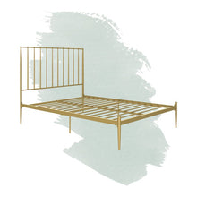 Load image into Gallery viewer, Queen Gold Eastford Platform Bed 2262AH
