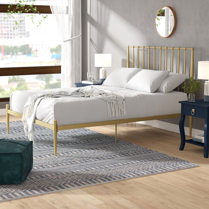 Queen Gold Eastford Platform Bed 2262AH