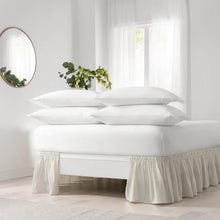 Load image into Gallery viewer, Twin / Full Ivory EasyFit Wrap Around Solid Ruffled 15&quot; Bed Skirt
