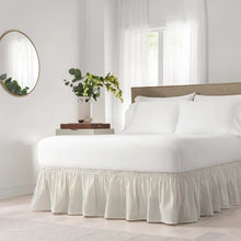 Load image into Gallery viewer, EasyFit Wrap Around Solid Ruffled 15&quot; Bed Skirt twin/full
