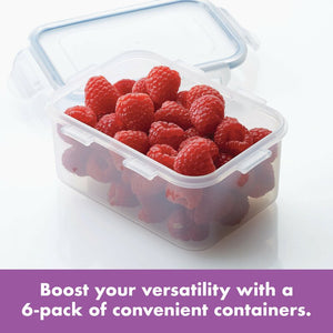 Easy Essentials 20-Ounce Rectangular Food Storage Container, Set of 6 EC1410