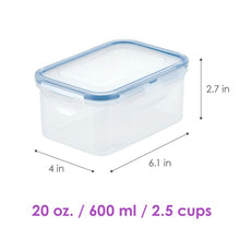 Load image into Gallery viewer, Easy Essentials 20-Ounce Rectangular Food Storage Container, Set of 6 EC1410
