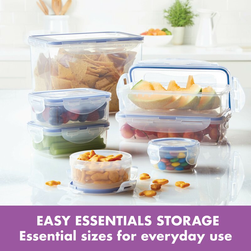 Easy Essentials 20-Ounce Rectangular Food Storage Container, Set of 6 EC1410