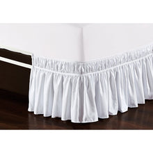Load image into Gallery viewer, Easy Wrap Platform Free Dust Ruffle 16" Bed Skirt 329AH
