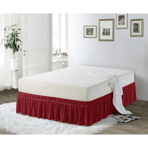 Easy Wrap Platform Free Dust Ruffle 16" Bed Skirt 6953RR/GL