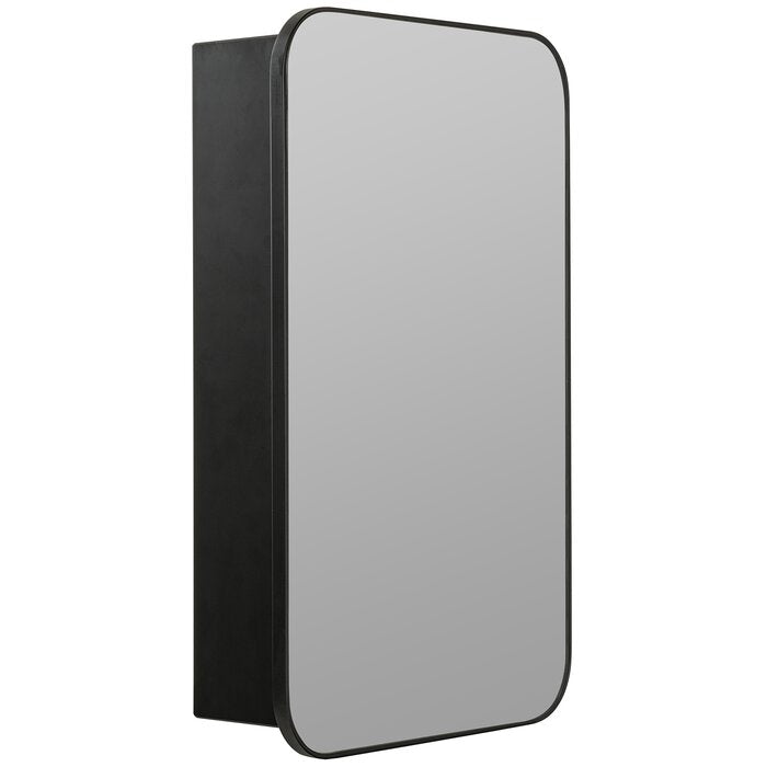 Eaton Surface Mount Framed 1 Door Medicine Cabinet with 3 Adjustable Shelves