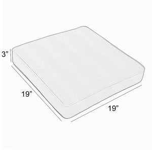 19" H x 19" W x 3" D Ebern Designs 1 - Piece Outdoor Seat Cushion, Set of 2 cushions. (2 BOXES)