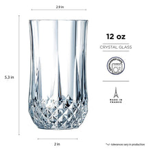 Load image into Gallery viewer, Eclat by Cristal D&#39;Arques Longchamp 12 oz. Crystal Highball Glass (Set of 4)
