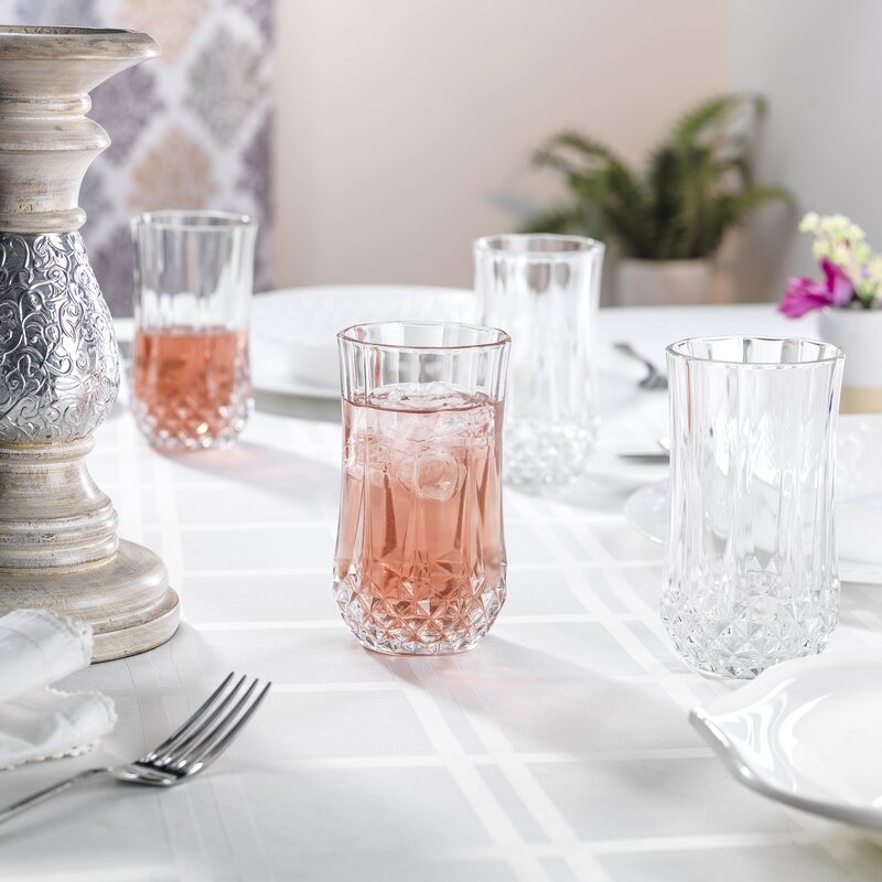 Eclat by Cristal D'Arques Longchamp 12 oz. Crystal Highball Glass (Set of 4)