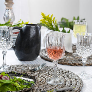 Eclat by Cristal D'Arques Longchamp Crystal Cordial Glass 8.25 oz. (Set of 4)